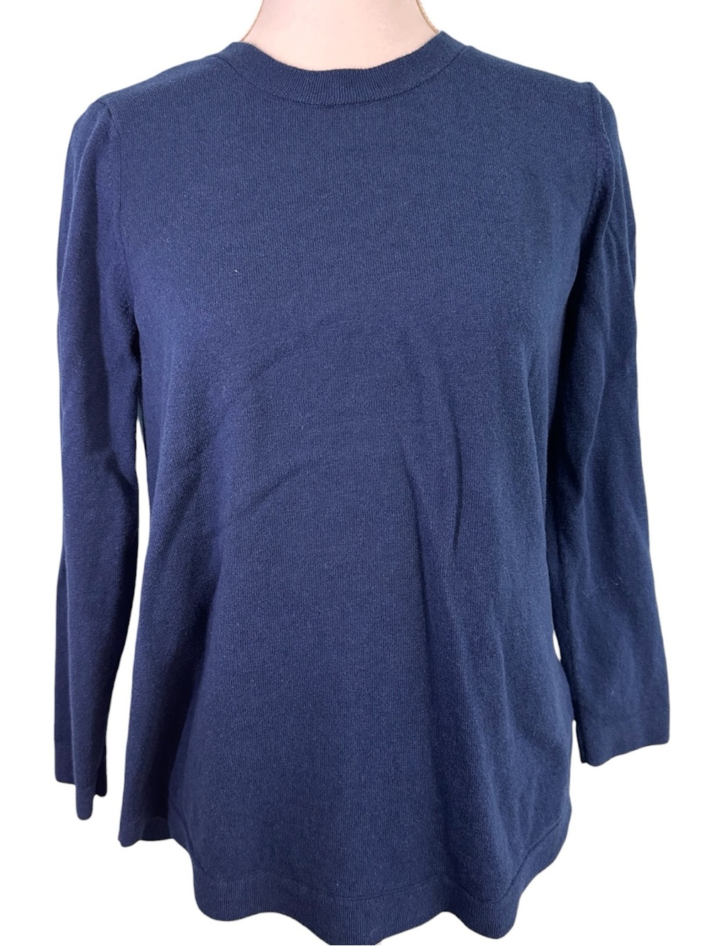 J. Jill Navy Blue Crewneck Sweater size S